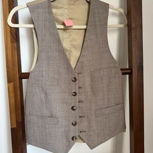Vintage/dark academia tan vest